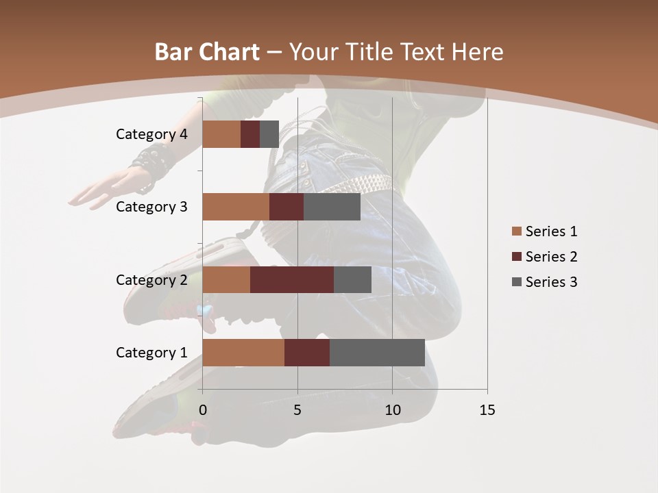 Midair Woman Modern PowerPoint Template