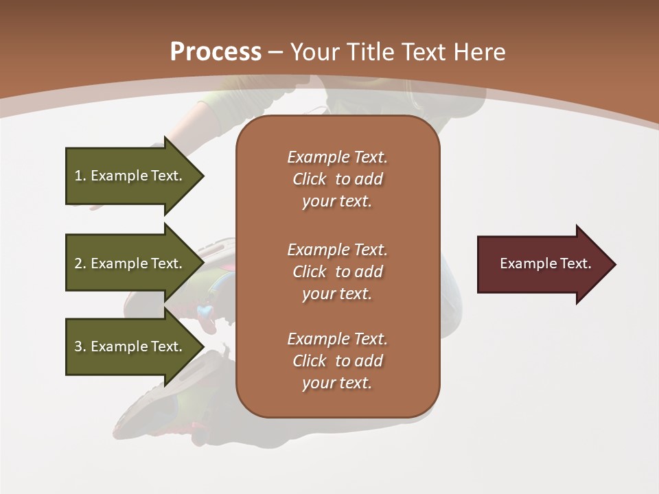 Midair Woman Modern PowerPoint Template