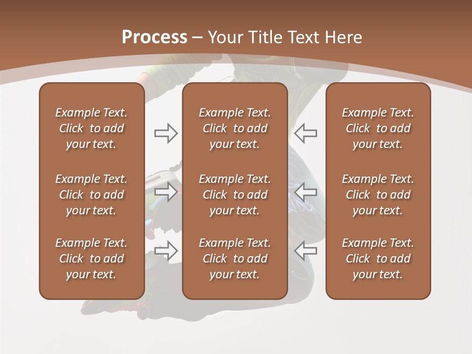 Midair Woman Modern PowerPoint Template