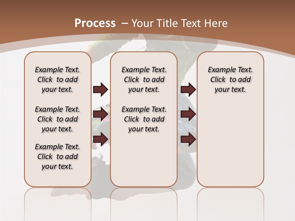 Midair Woman Modern PowerPoint Template