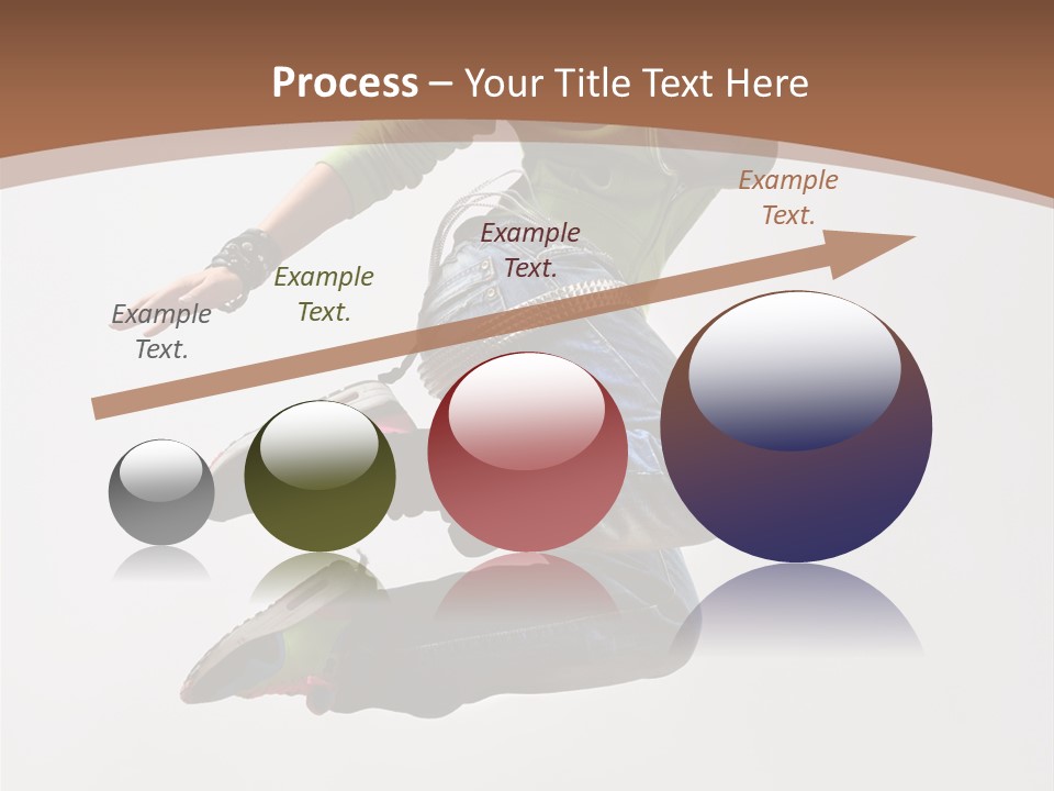 Midair Woman Modern PowerPoint Template