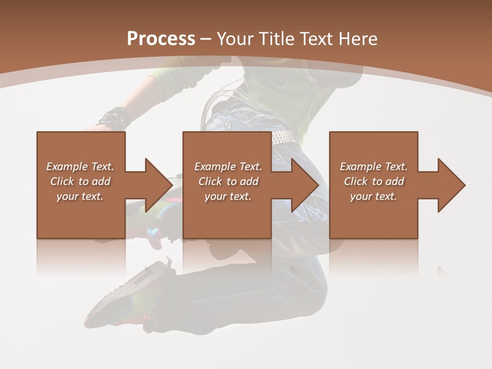 Midair Woman Modern PowerPoint Template
