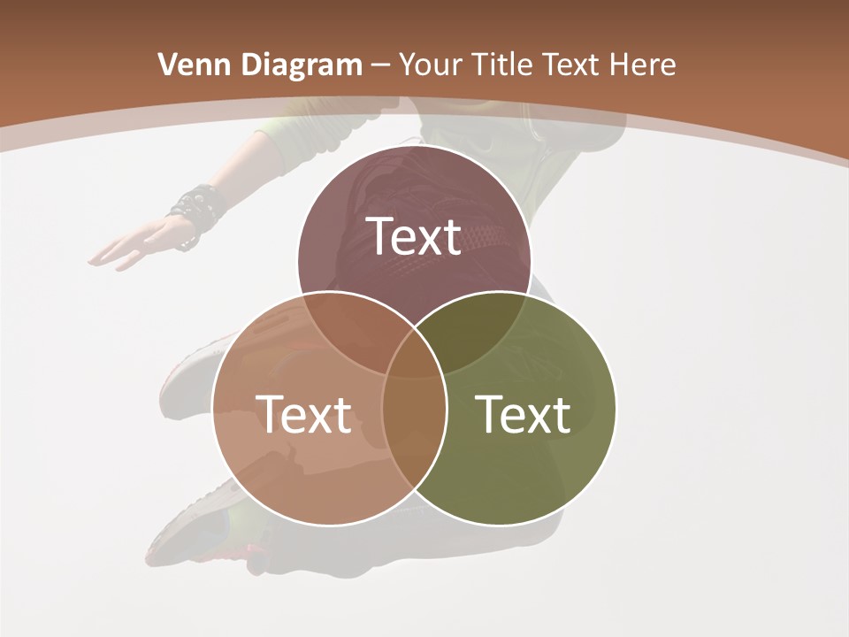 Midair Woman Modern PowerPoint Template