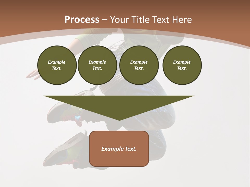 Midair Woman Modern PowerPoint Template