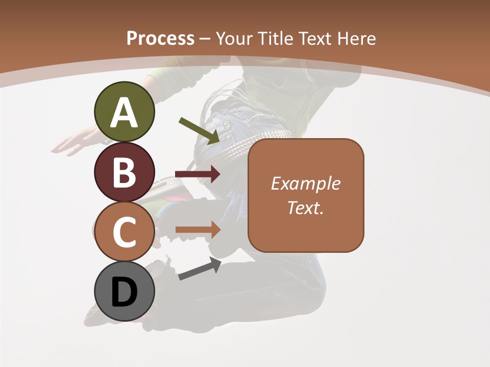 Midair Woman Modern PowerPoint Template