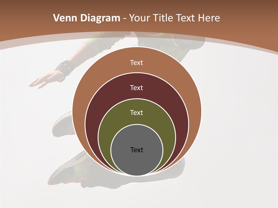 Midair Woman Modern PowerPoint Template