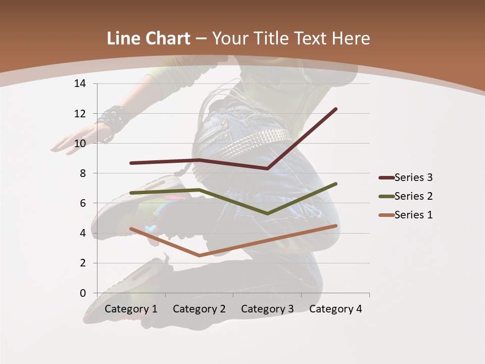 Midair Woman Modern PowerPoint Template