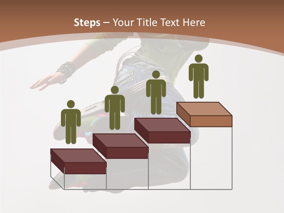 Midair Woman Modern PowerPoint Template