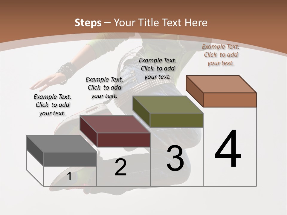 Midair Woman Modern PowerPoint Template