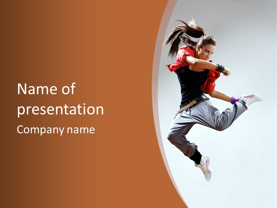 Performer Color Dance PowerPoint Template