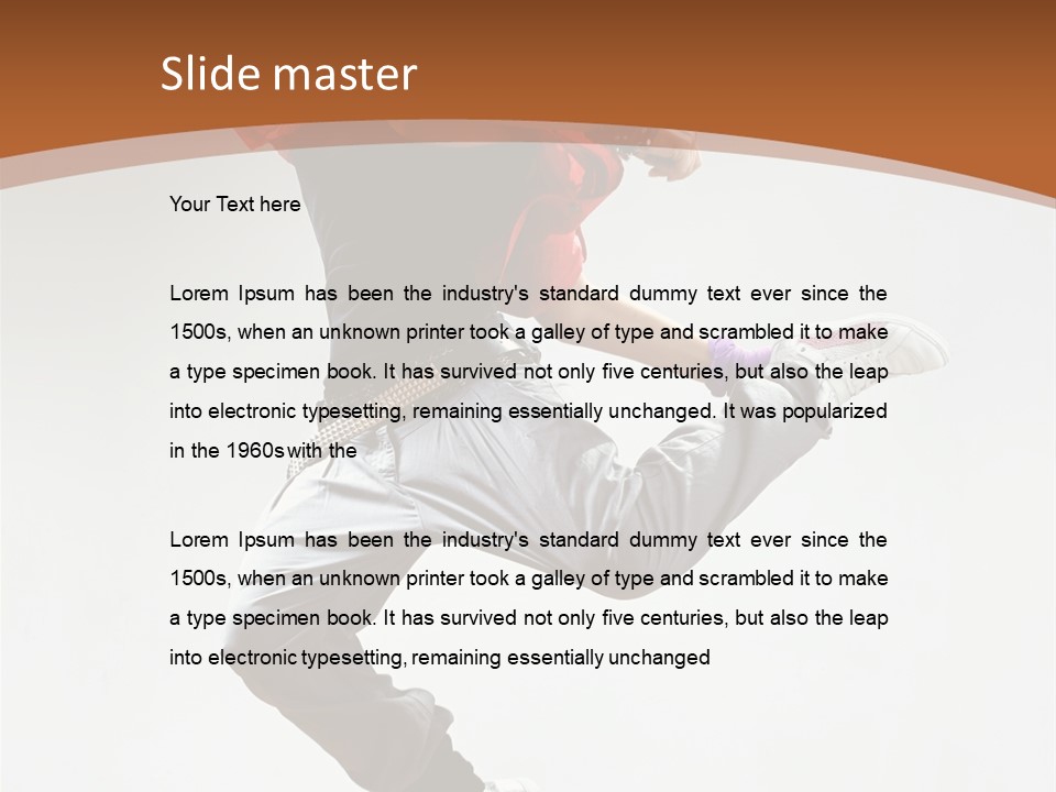 Performer Color Dance PowerPoint Template