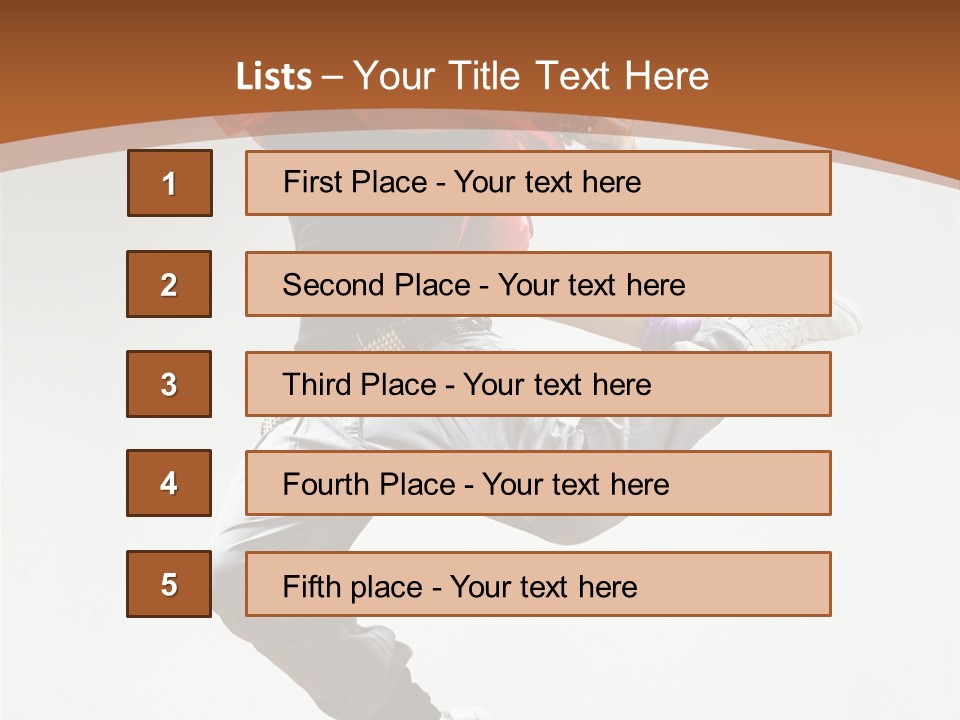 Performer Color Dance PowerPoint Template