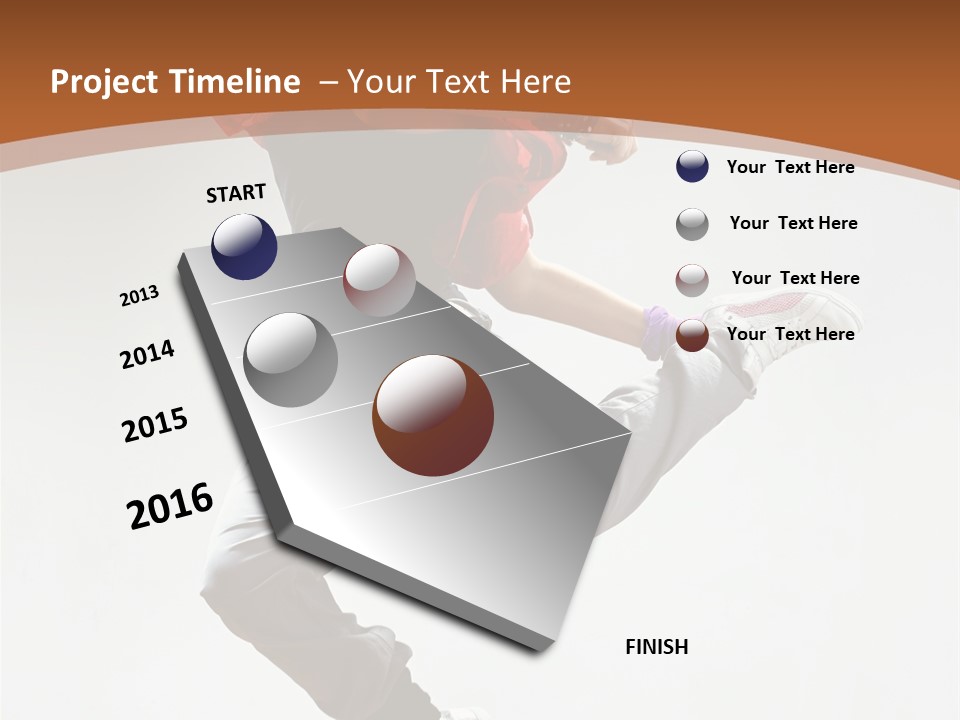 Performer Color Dance PowerPoint Template