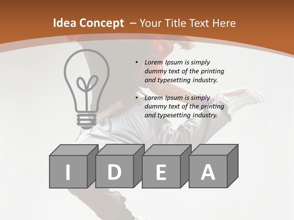 Performer Color Dance PowerPoint Template