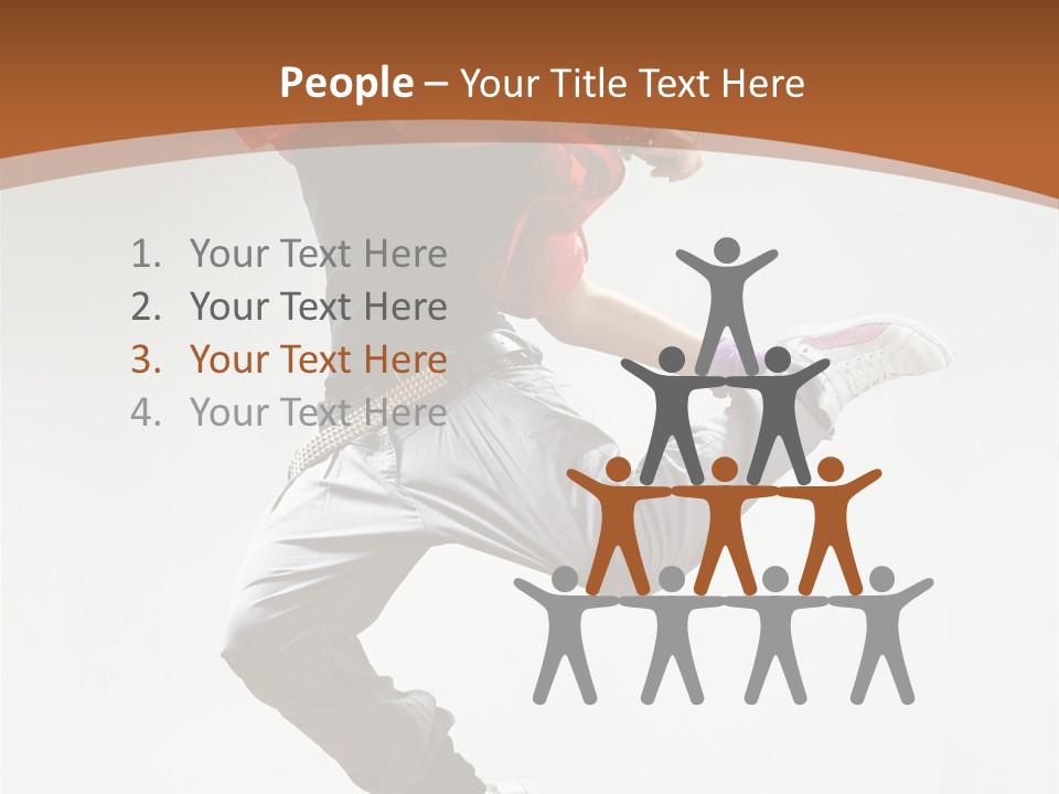 Performer Color Dance PowerPoint Template