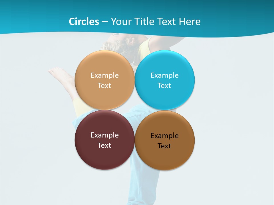 Dancer Jump Aerobics PowerPoint Template