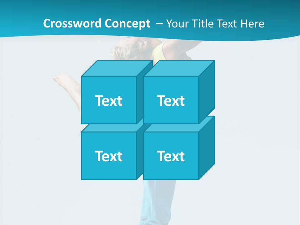 Dancer Jump Aerobics PowerPoint Template
