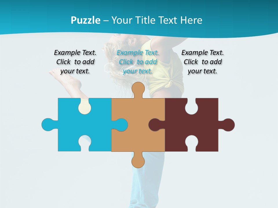 Dancer Jump Aerobics PowerPoint Template