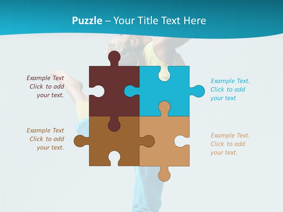 Dancer Jump Aerobics PowerPoint Template