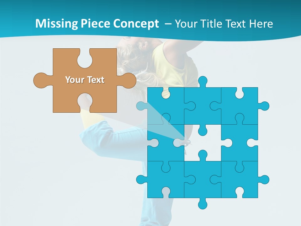 Dancer Jump Aerobics PowerPoint Template