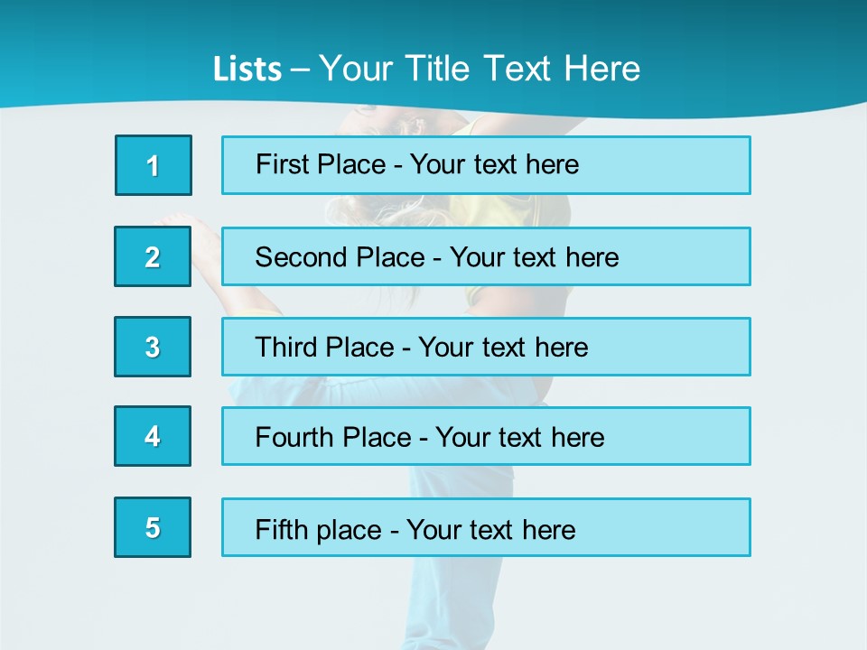 Dancer Jump Aerobics PowerPoint Template