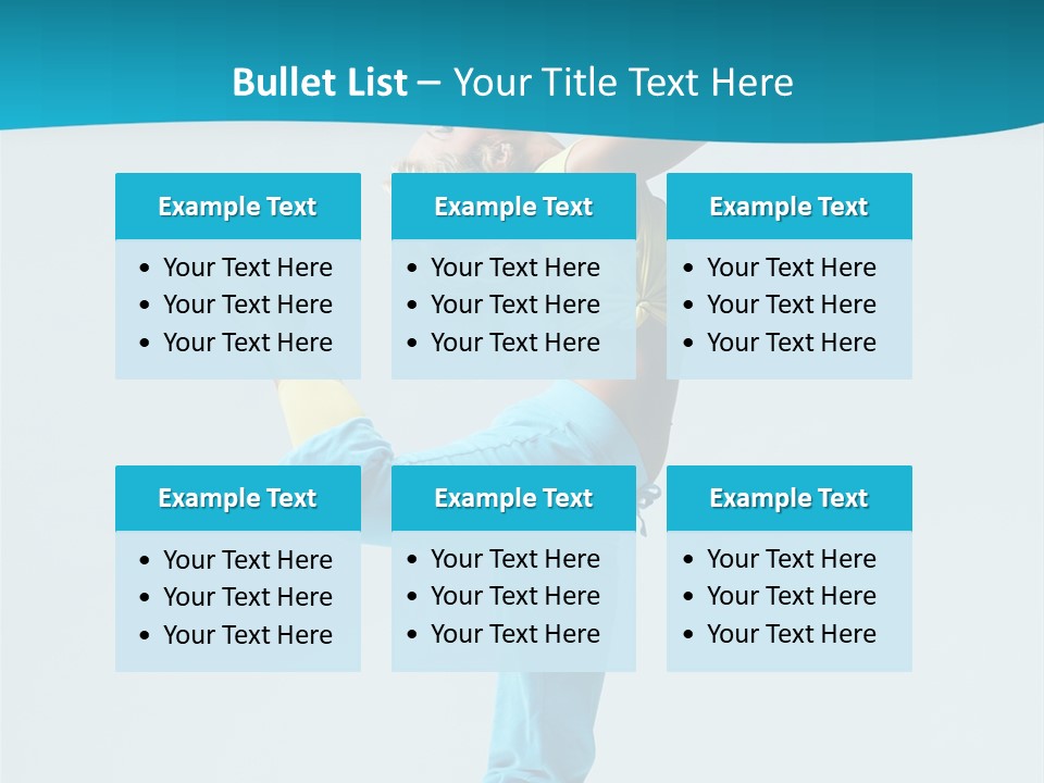 Dancer Jump Aerobics PowerPoint Template