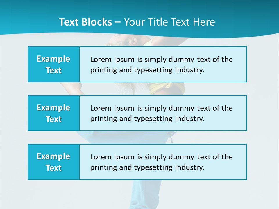 Dancer Jump Aerobics PowerPoint Template