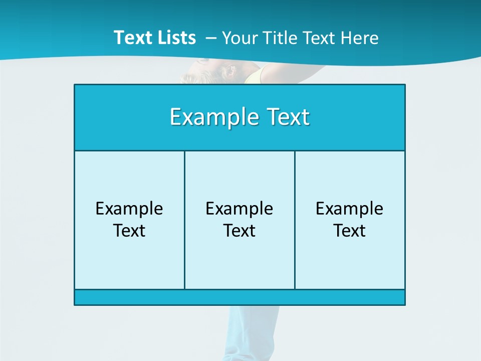 Dancer Jump Aerobics PowerPoint Template
