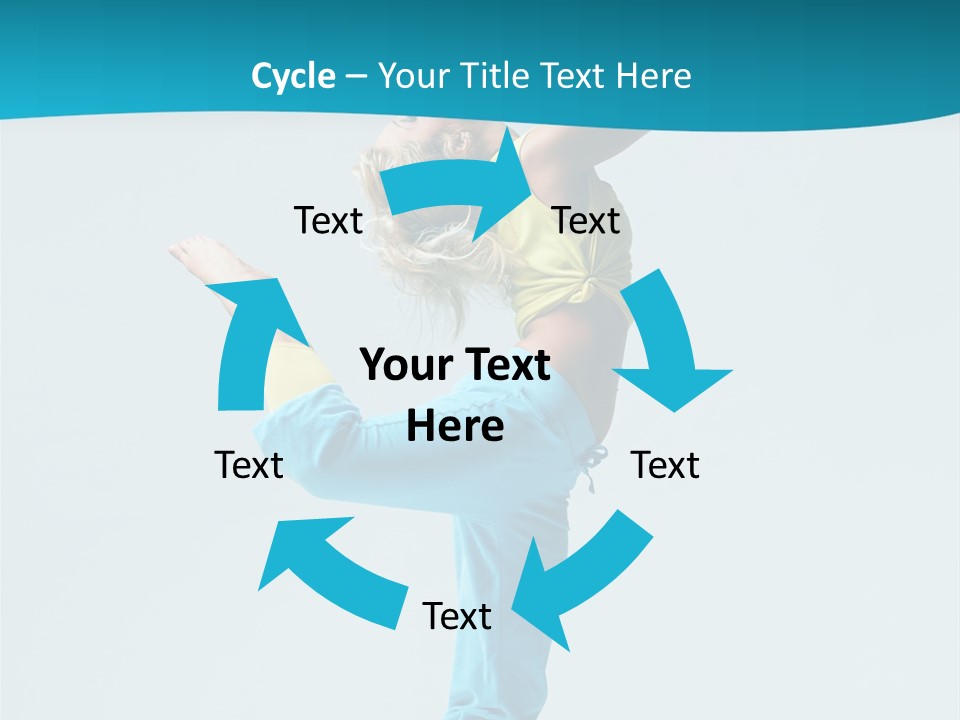 Dancer Jump Aerobics PowerPoint Template