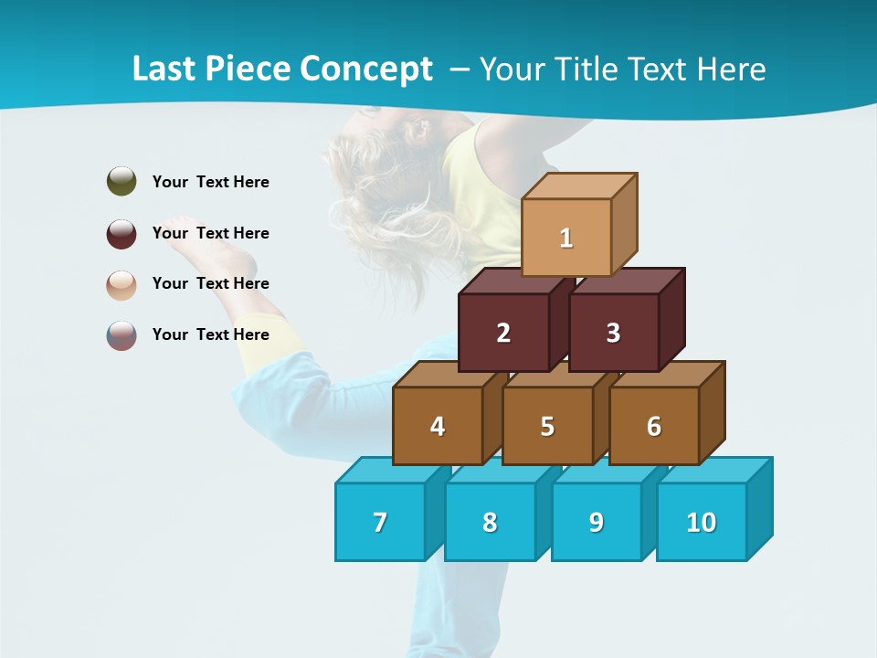 Dancer Jump Aerobics PowerPoint Template