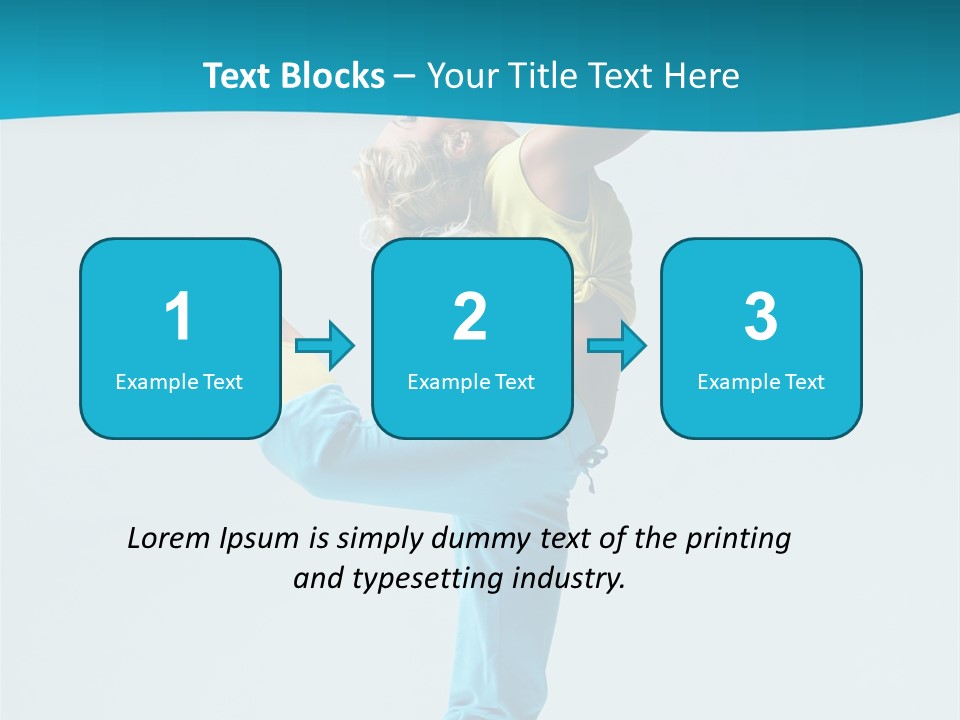 Dancer Jump Aerobics PowerPoint Template