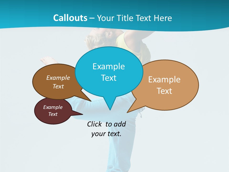 Dancer Jump Aerobics PowerPoint Template