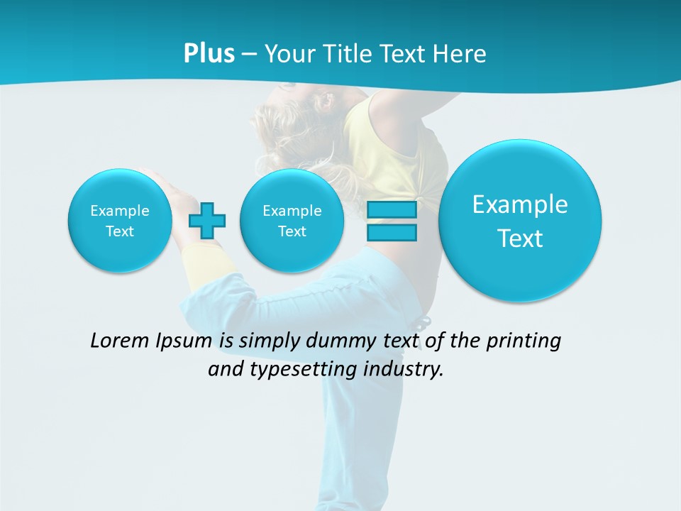 Dancer Jump Aerobics PowerPoint Template