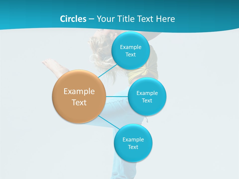 Dancer Jump Aerobics PowerPoint Template