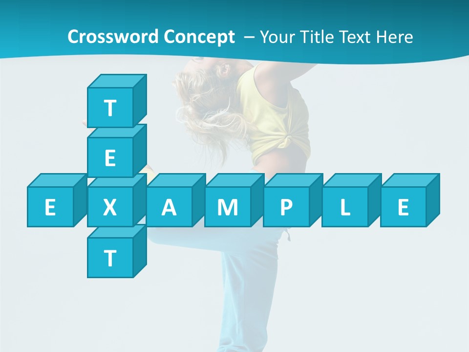 Dancer Jump Aerobics PowerPoint Template