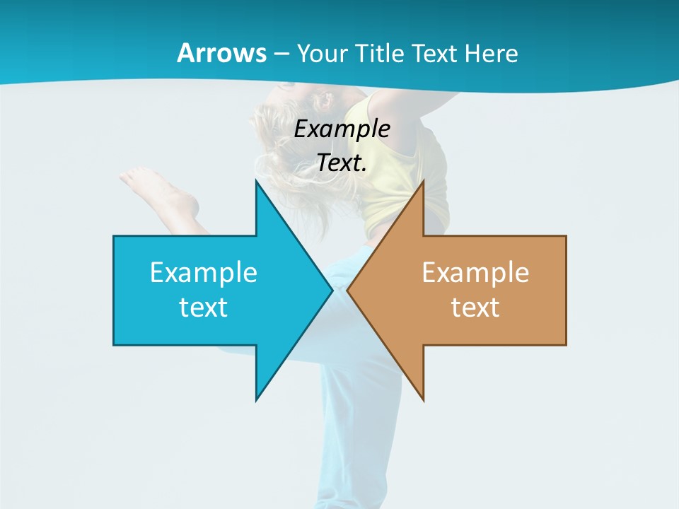 Dancer Jump Aerobics PowerPoint Template