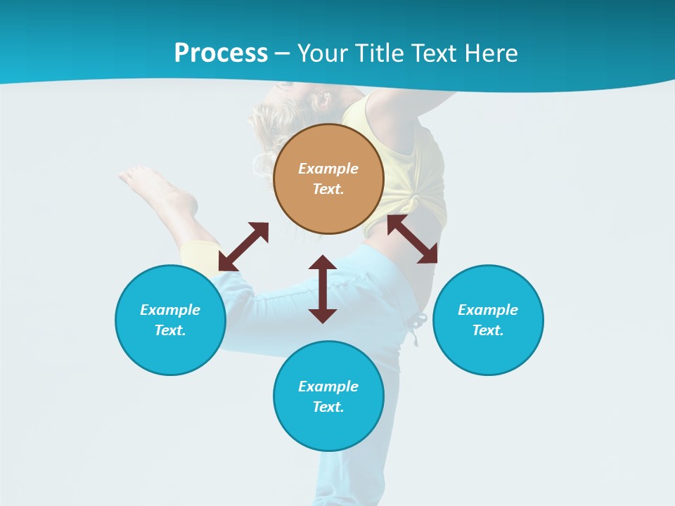 Dancer Jump Aerobics PowerPoint Template