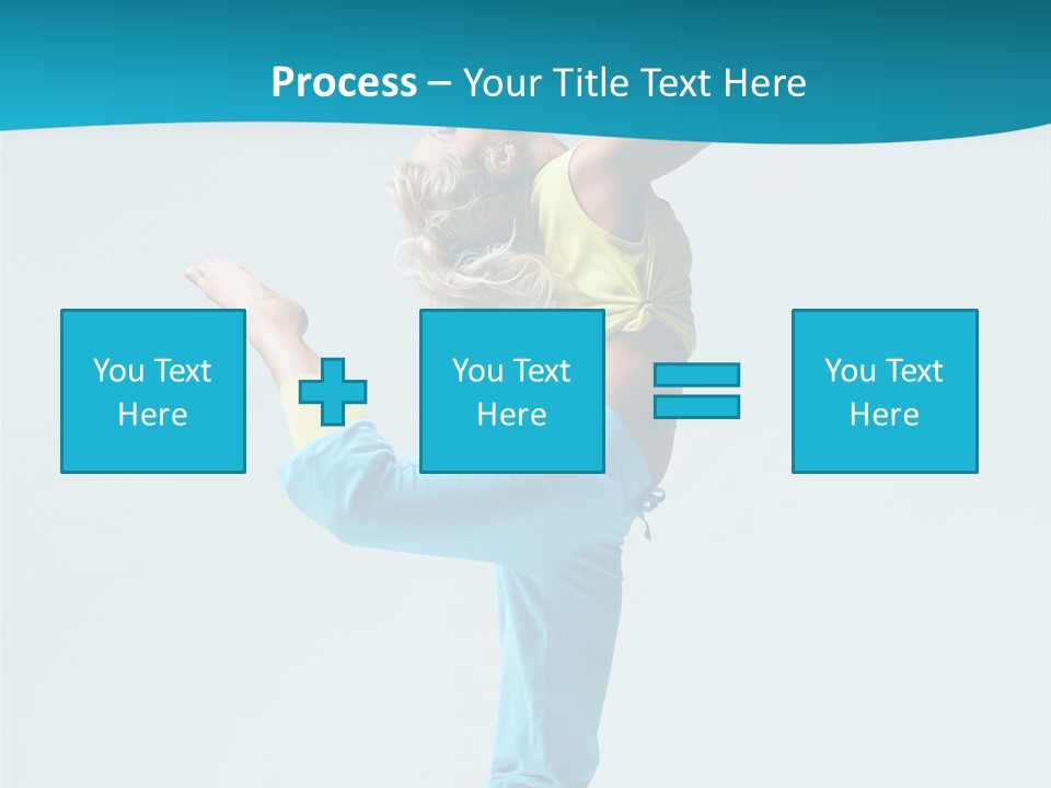 Dancer Jump Aerobics PowerPoint Template