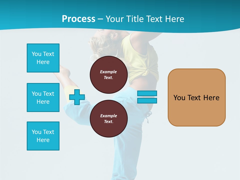 Dancer Jump Aerobics PowerPoint Template