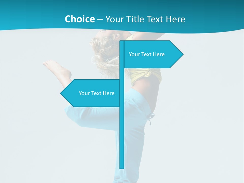 Dancer Jump Aerobics PowerPoint Template