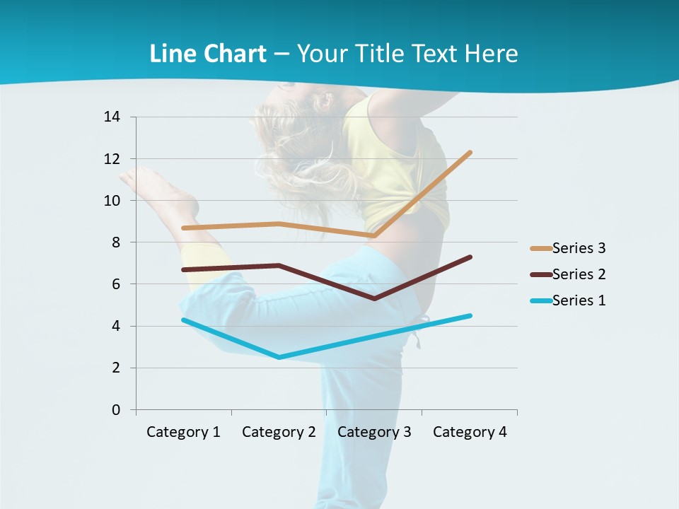 Dancer Jump Aerobics PowerPoint Template