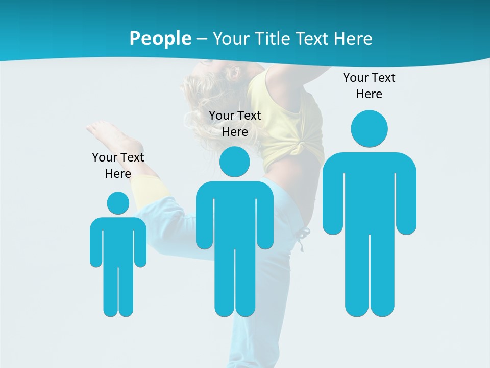 Dancer Jump Aerobics PowerPoint Template