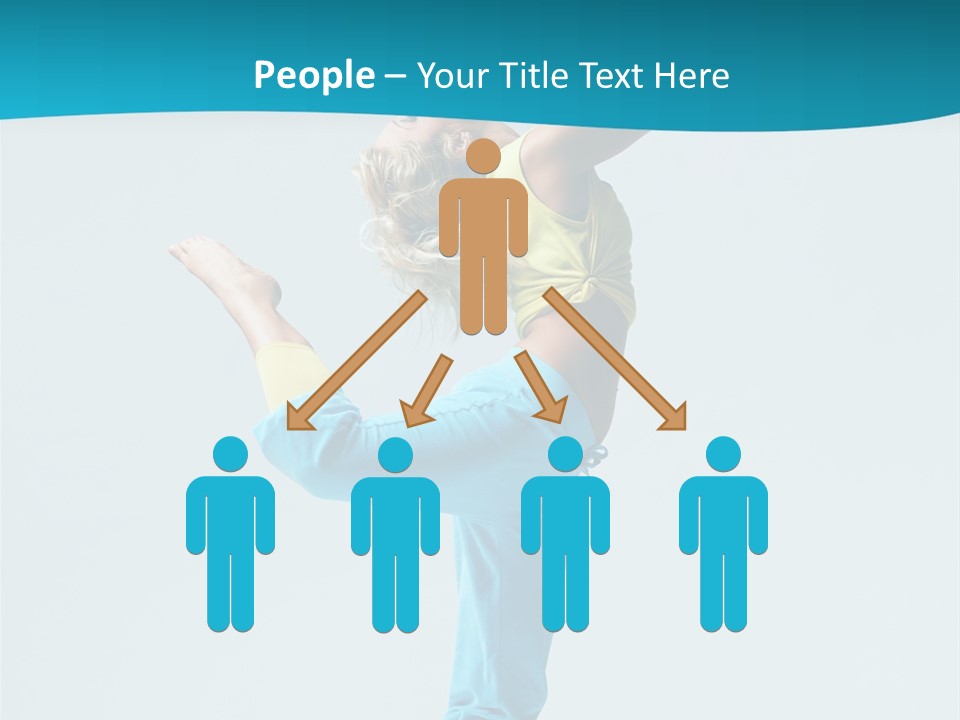 Dancer Jump Aerobics PowerPoint Template