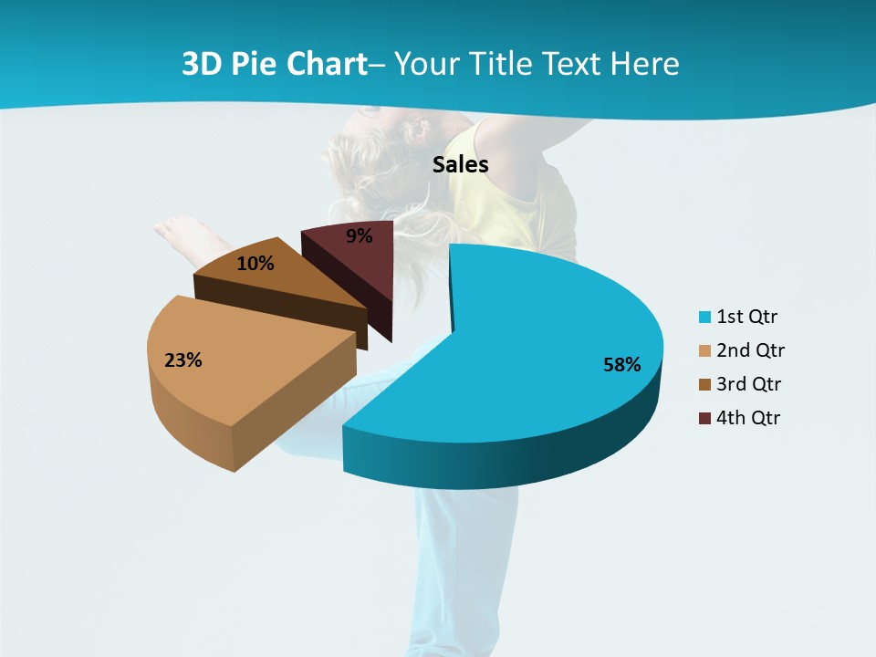 Dancer Jump Aerobics PowerPoint Template