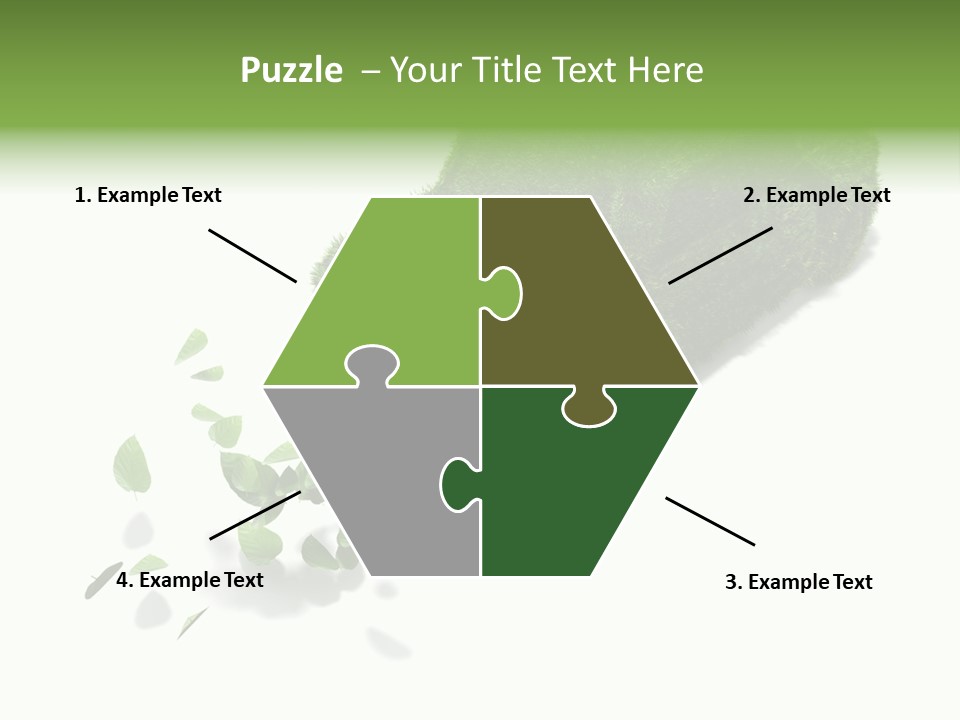 White Leaf Electric PowerPoint Template