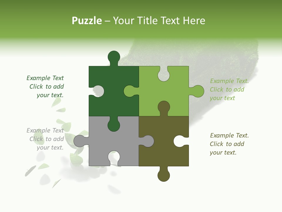 White Leaf Electric PowerPoint Template