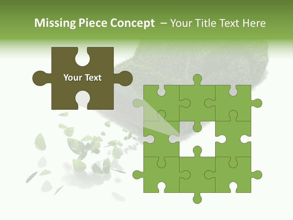 White Leaf Electric PowerPoint Template