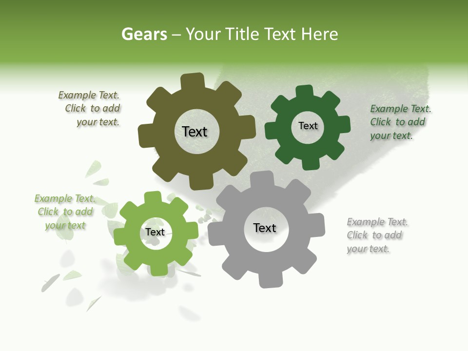 White Leaf Electric PowerPoint Template