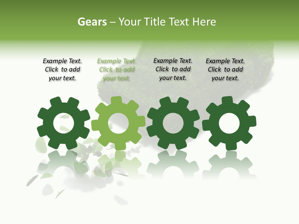 White Leaf Electric PowerPoint Template