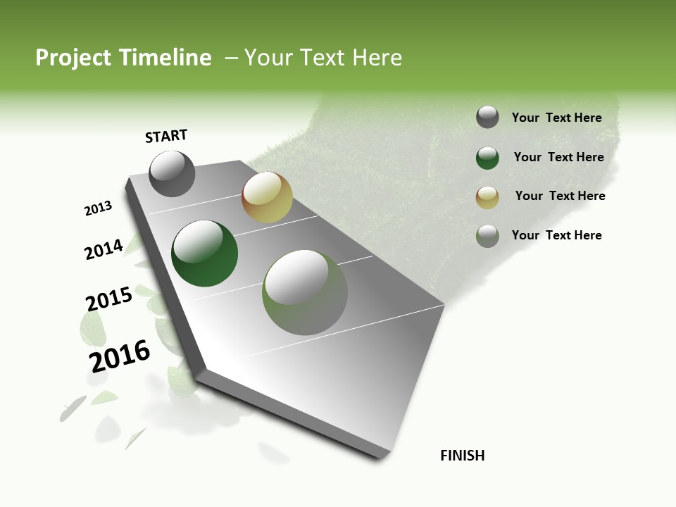 White Leaf Electric PowerPoint Template